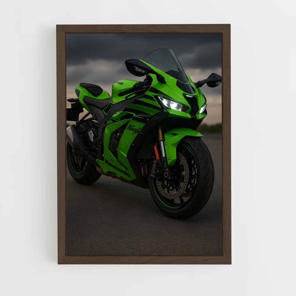 Poster élégant Ninja zx-r (vue 5)